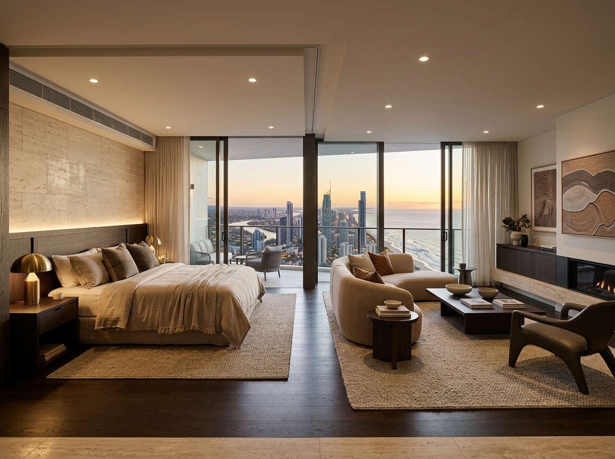 Horizon Executive Suite with spacious living area and elevated views